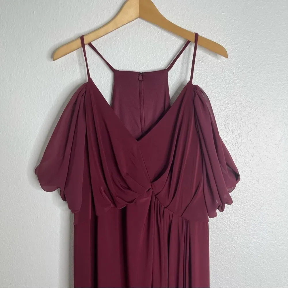 Celebrate DD Studios Davids Bridal Cold‎ Shoulder Maxi Dress Gown Size 22